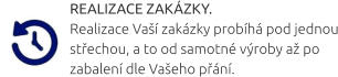 REALIZACE ZAKÁZKY. Realizace Vaší zakázky probíhá pod jednou střechou, a to od samotné výroby až po zabalení dle Vašeho přání.